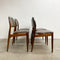 Set Of 4 Mid Century TH Brown By Johannes Anderson Dining Chairs