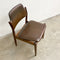 Set Of 4 Mid Century TH Brown By Johannes Anderson Dining Chairs