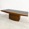 Modernist Brutalist Late 1970s Glass Top Coffee Table