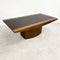 Modernist Brutalist Late 1970s Glass Top Coffee Table