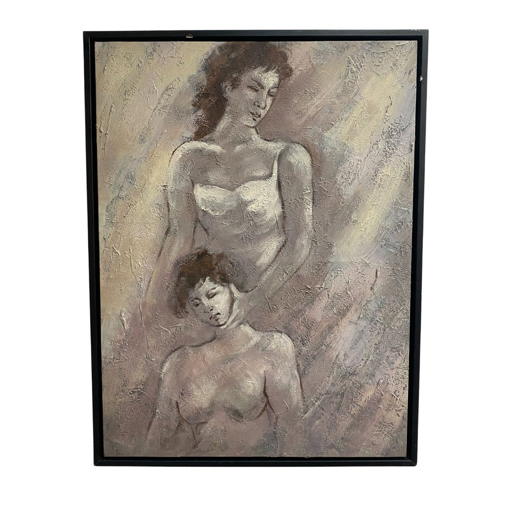 Mother and Son Acrylic Painting