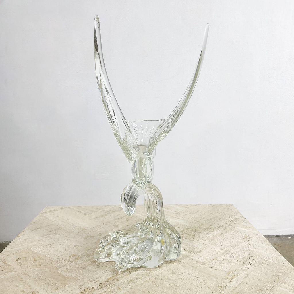 Mid Century Murano Art Glass Bird
