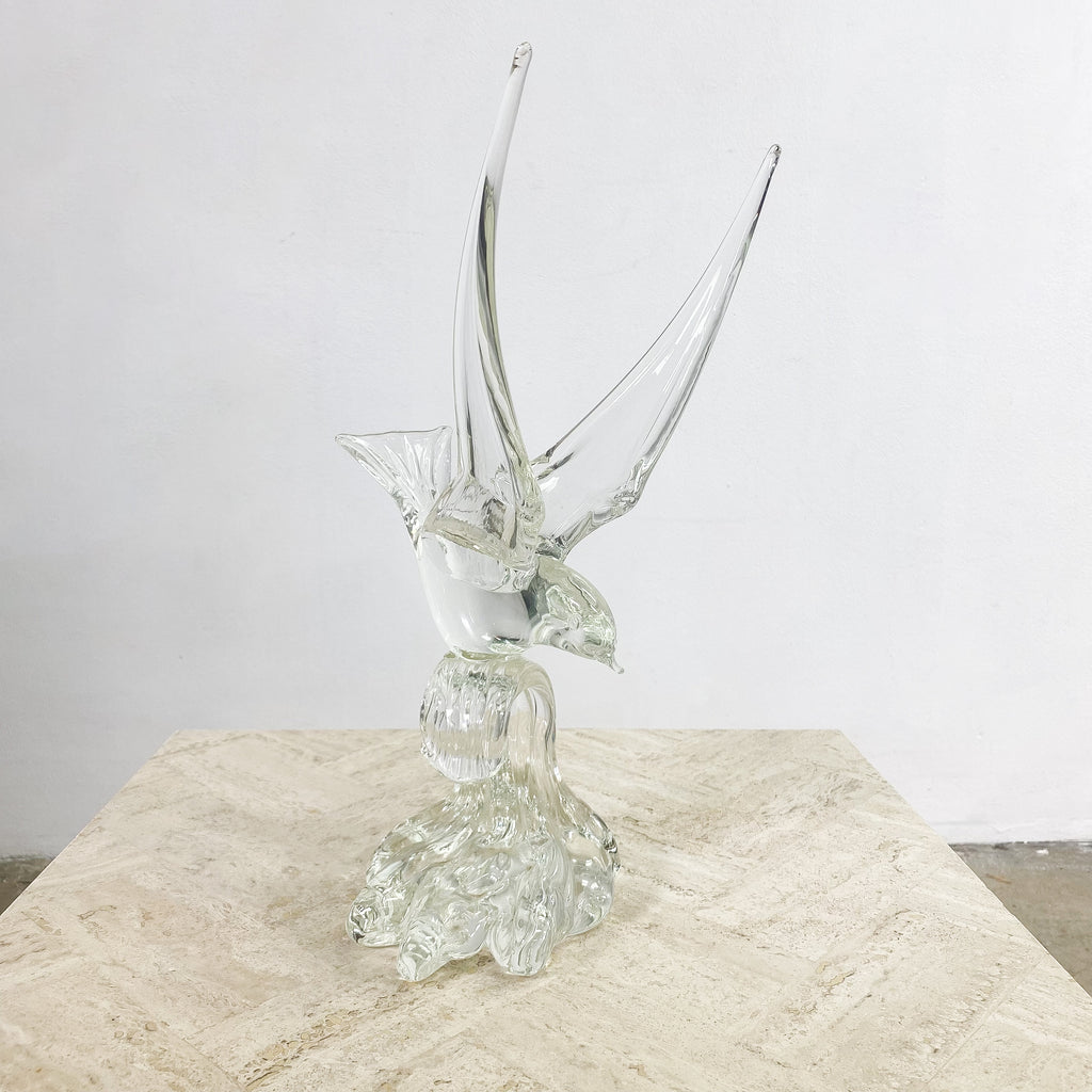 Mid Century Murano Art Glass Bird