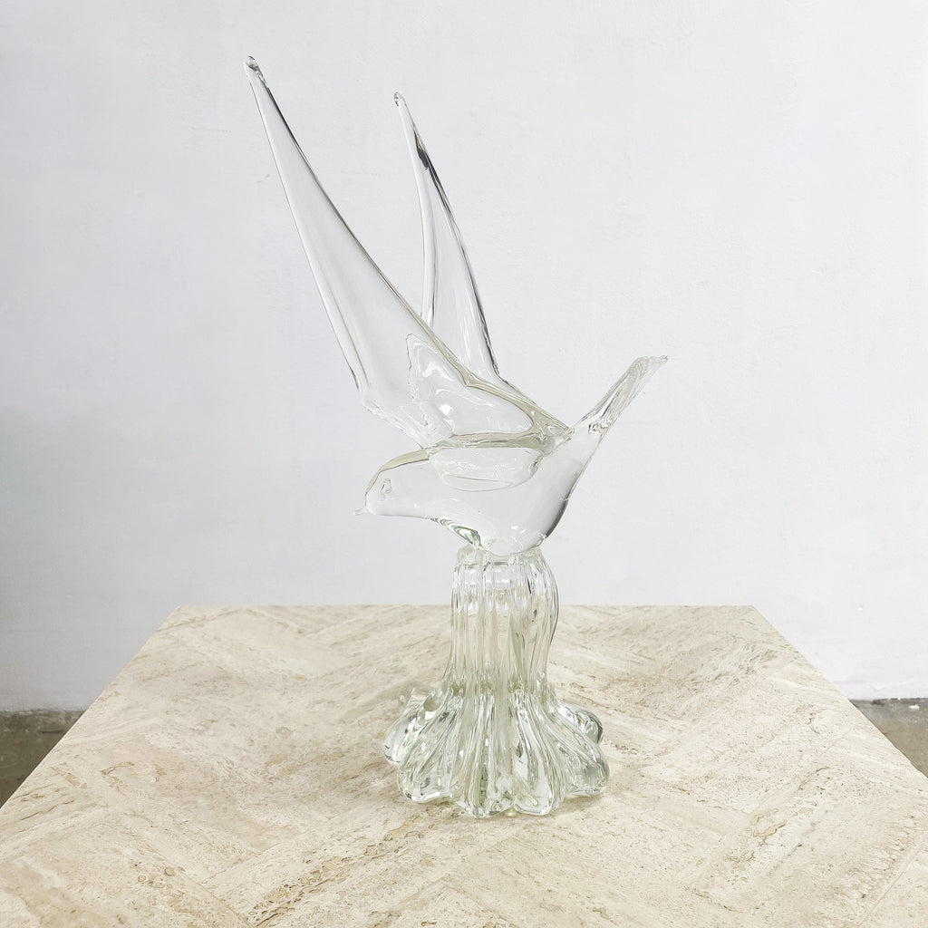 Mid Century Murano Art Glass Bird