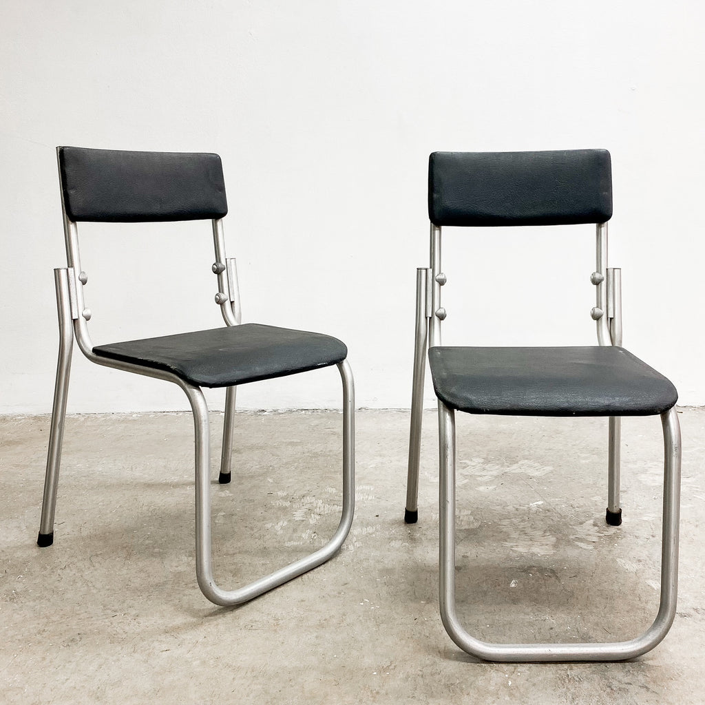 Set Of 4 Namco Warren MC Carthur Industrial Chairs