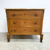 Napoleon III Mahogany Commode Spanish Yellow Valencia Marble Top