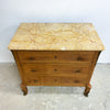 Napoleon III Mahogany Commode Spanish Yellow Valencia Marble Top