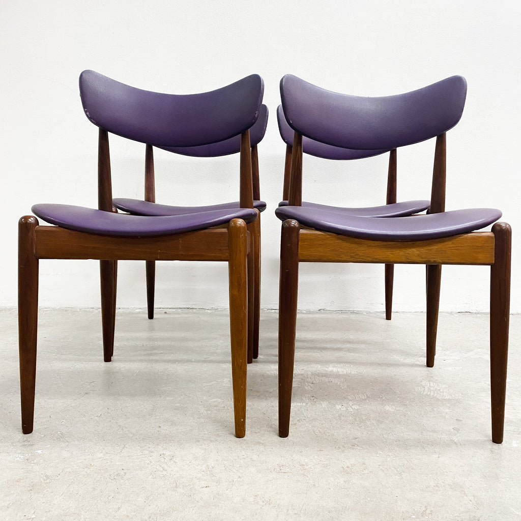 Set of Four Mid Century Parker Matchstick Dining Chairs