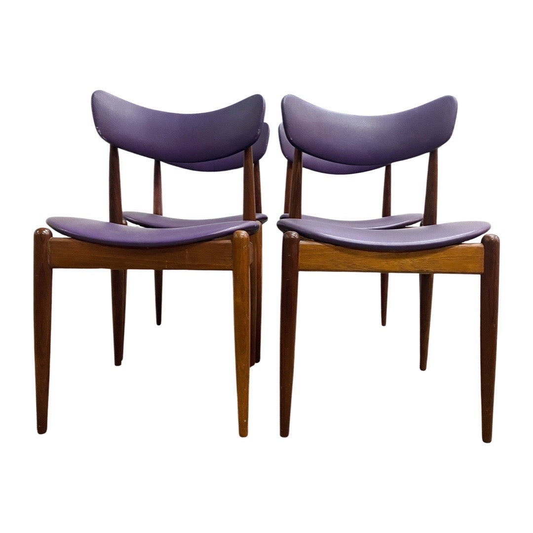 Set of Four Mid Century Parker Matchstick Dining Chairs
