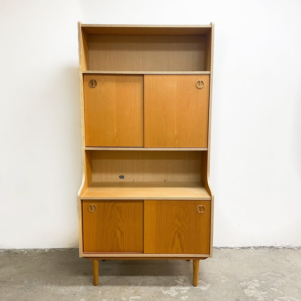 Oak Mid Century Bookcase Made In Sweden