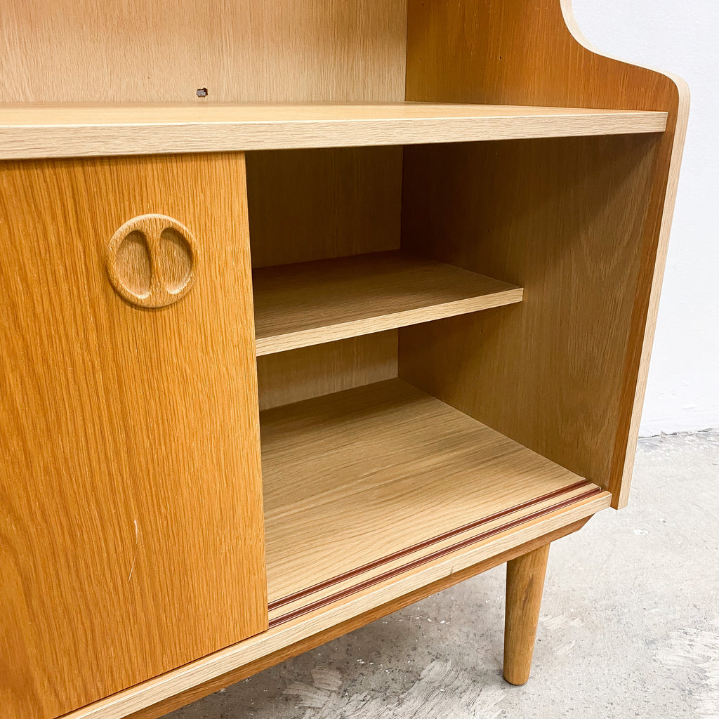 Oak Mid Century Bookcase Made In Sweden
