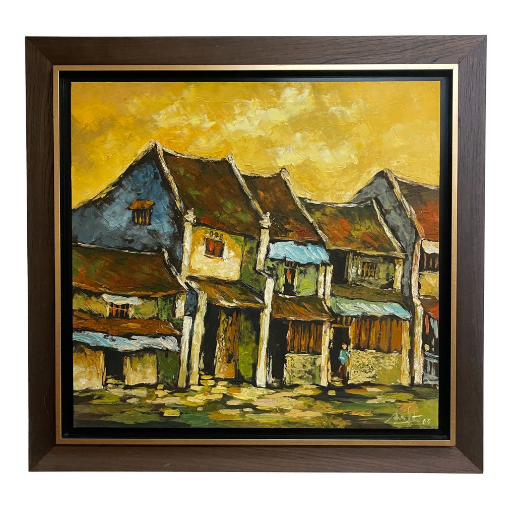 Oil On Canvas Singapore School Impressionist Signed & Dated 2005