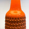 Orange Italian Ceramic Lamp With Floral Shade 