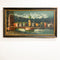 Original Early 20th Century Bridge City Landscape Oil Painting