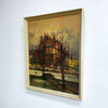 Original Mid Century Oil Painting Of Parisian Cityscape