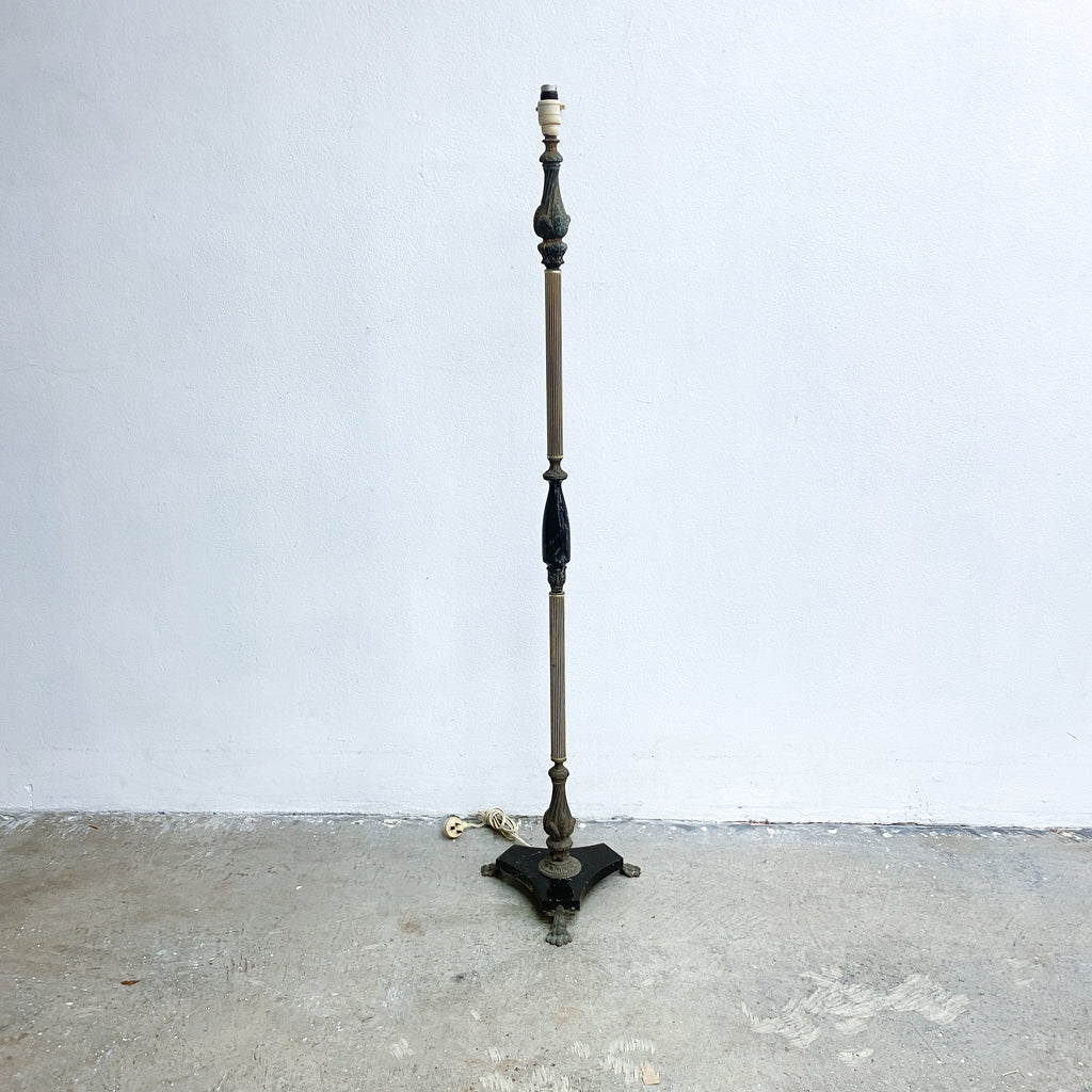 Vintage Ornate Claw Feet Floor Lamp