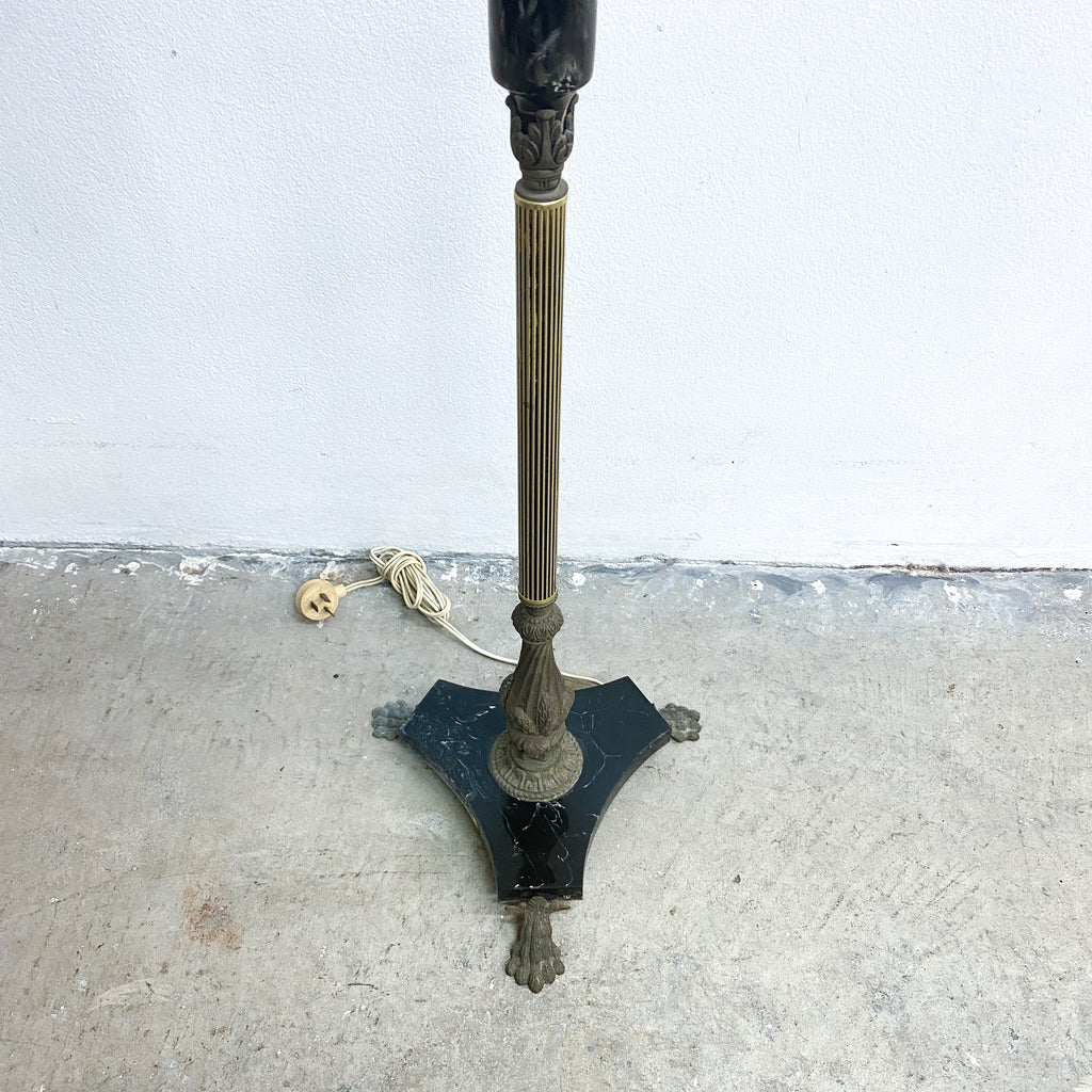 Vintage Ornate Claw Feet Floor Lamp