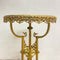 Ornate French Antique Marble Top Jardiniere Or Plant Stand