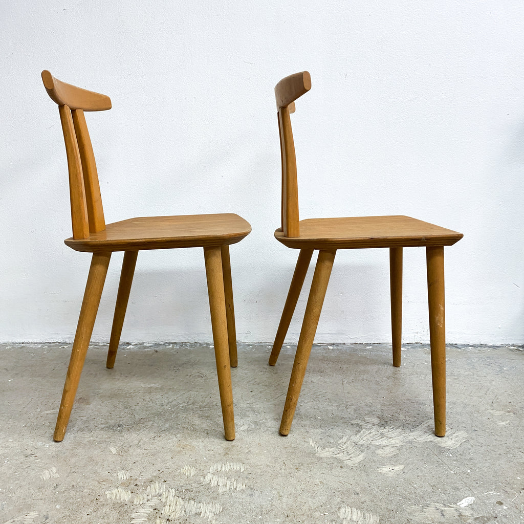 Pair 1960s Danish J111 Chairs by Poul Volther for FDB Mobler– The