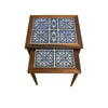 Pair Mid century Danish Brazilian Rosewood Nesting Tables