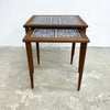 Pair Mid century Danish Brazilian Rosewood Nesting Tables