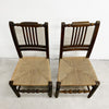 Pair Of Antique Rush Seated Chairs