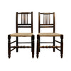 Pair Of Antique Rush Seated Chairs