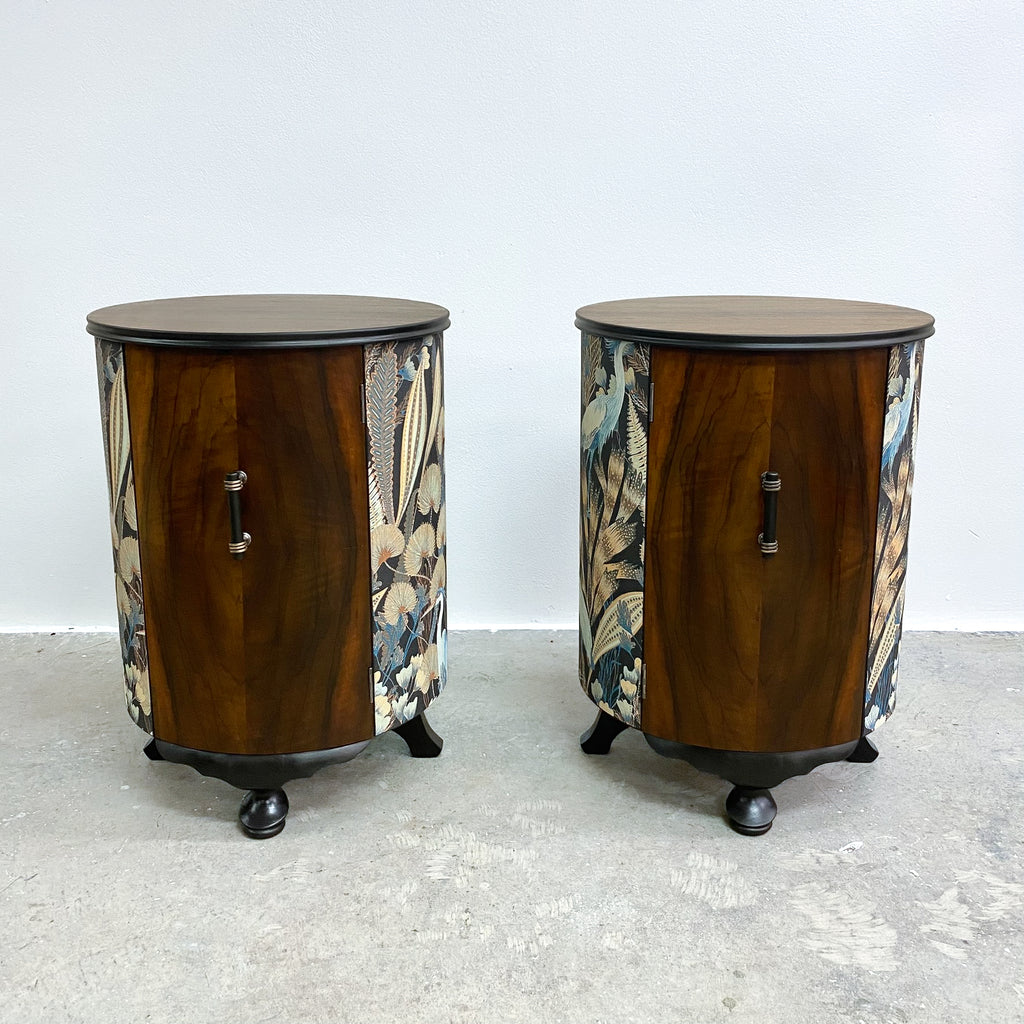 Pair Of Bespoke Art Deco Style Bedside Tables
