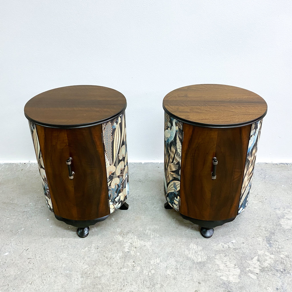 Pair Of Bespoke Art Deco Style Bedside Tables