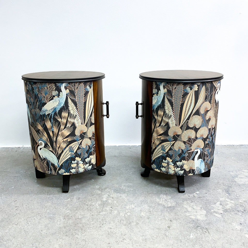 Pair Of Bespoke Art Deco Style Bedside Tables