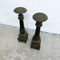 Pair Of Large Vintage Ornate Metal Candlesticks
