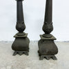 Pair Of Large Vintage Ornate Metal Candlesticks