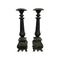 Pair Of Large Vintage Ornate Metal Candlesticks