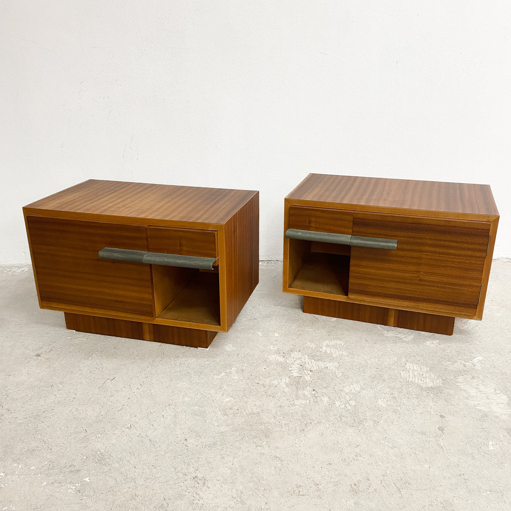 Pair Of Mid Century 1950s Bedside Tables