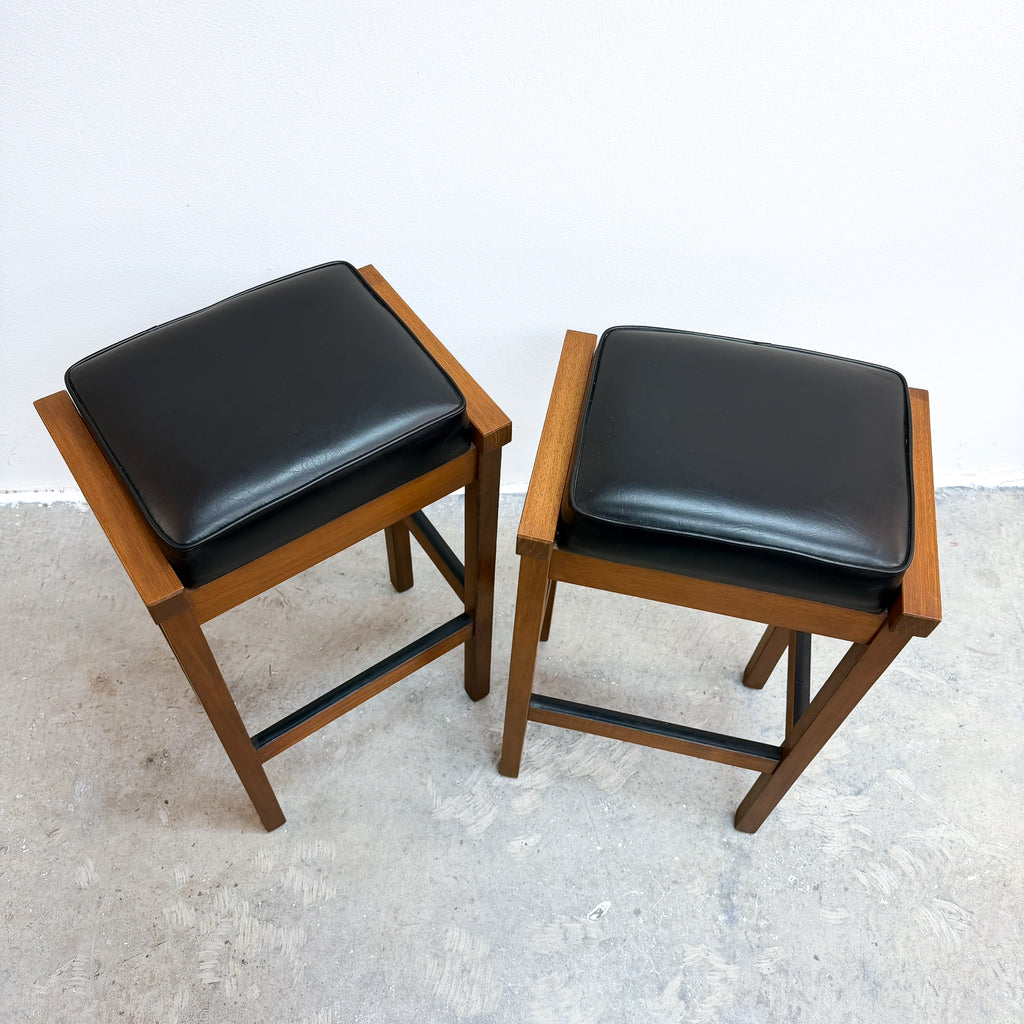 Pair Of Mid Century Bar Stools
