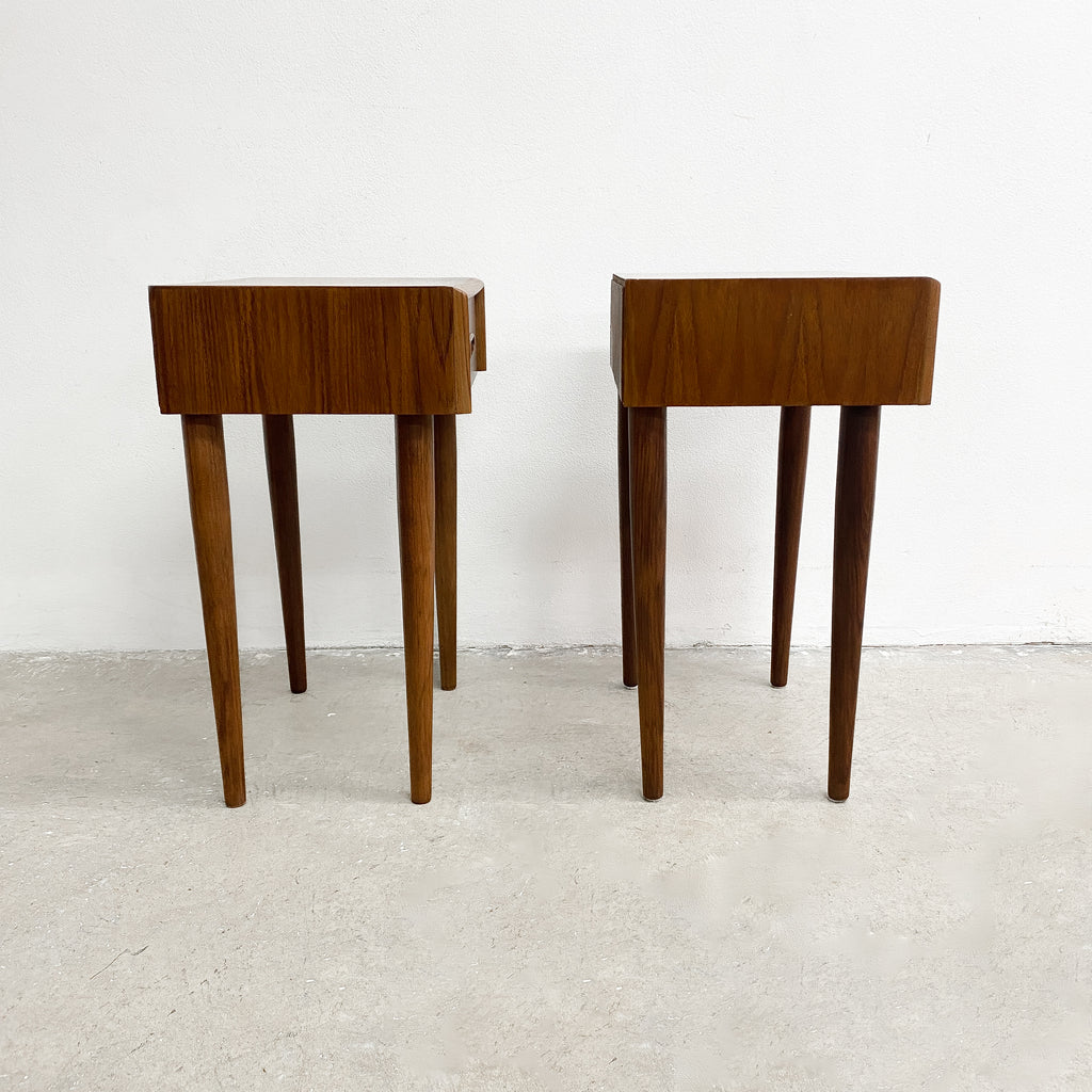 Pair Of Mid Century Burgess Bedside Tables - Restored