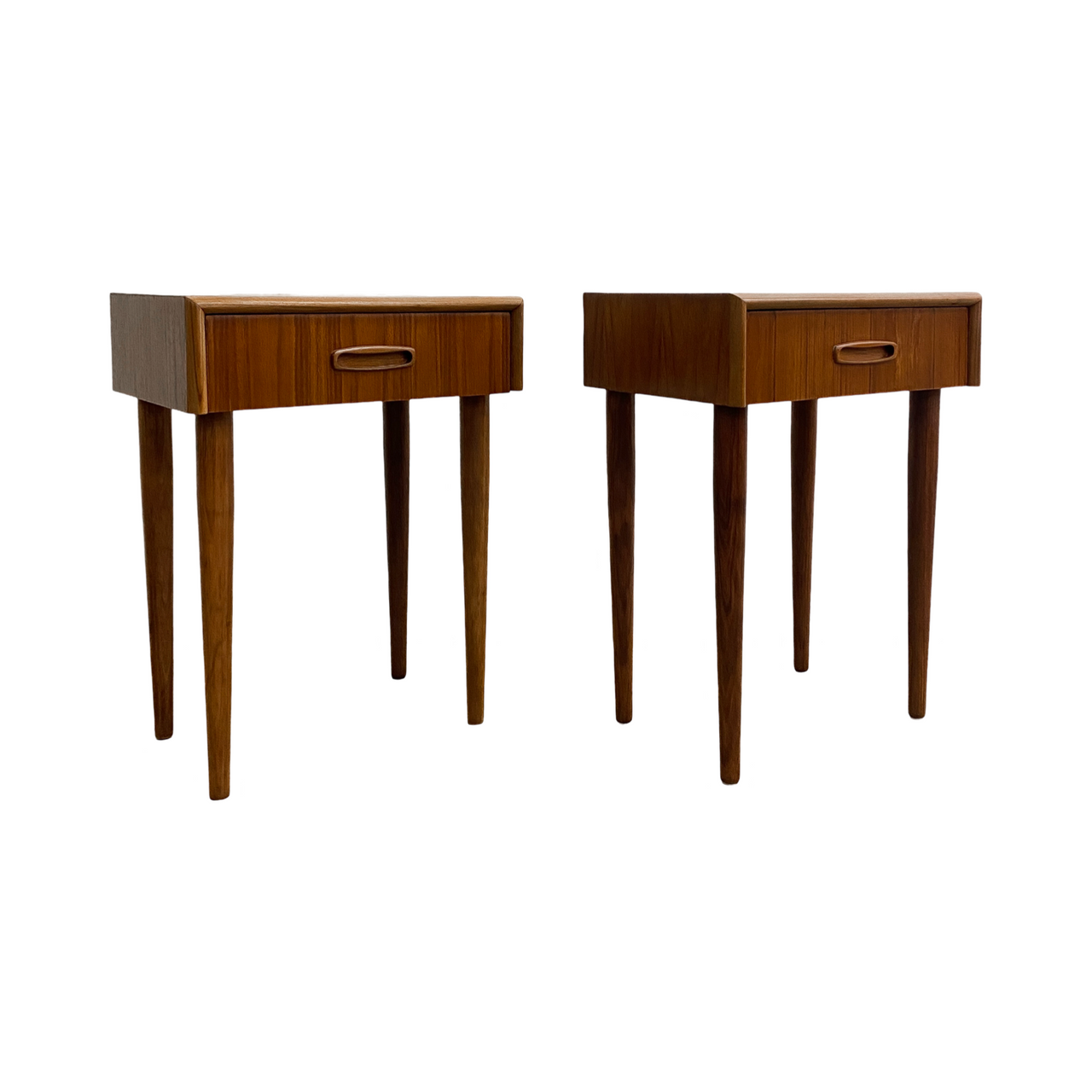 Pair Of Mid Century Burgess Bedside Tables - Restored