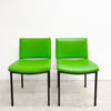 Pair Of Mid Century Electrifying Green Chairs