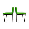 Pair Of Mid Century Electrifying Green Chairs
