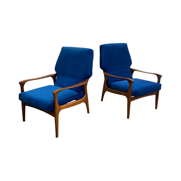 Rare Pair Of Mid Century Fler SC60 Armchairs 1950s