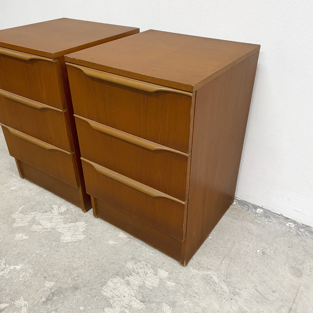 Pair Of Mid Century Macrob Bedside Chest Of Drawers