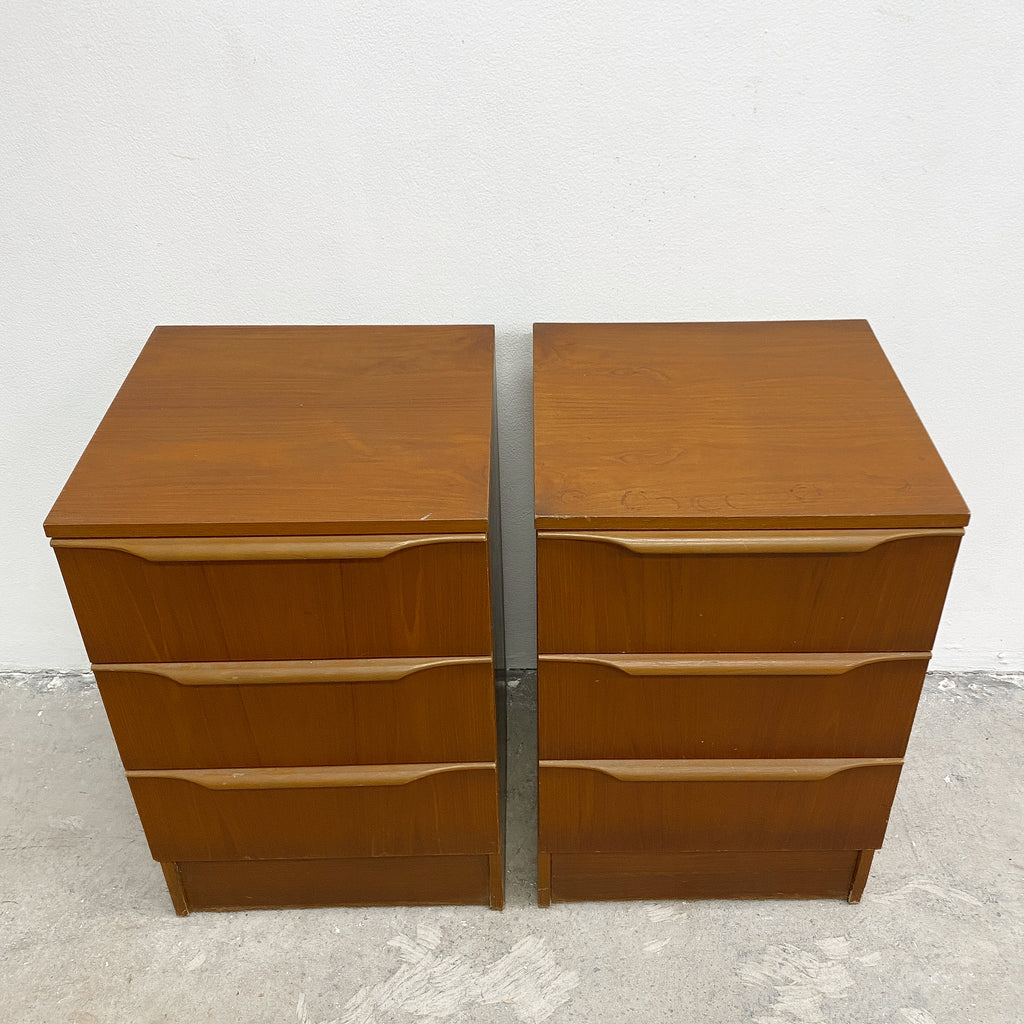 Pair Of Mid Century Macrob Bedside Chest Of Drawers