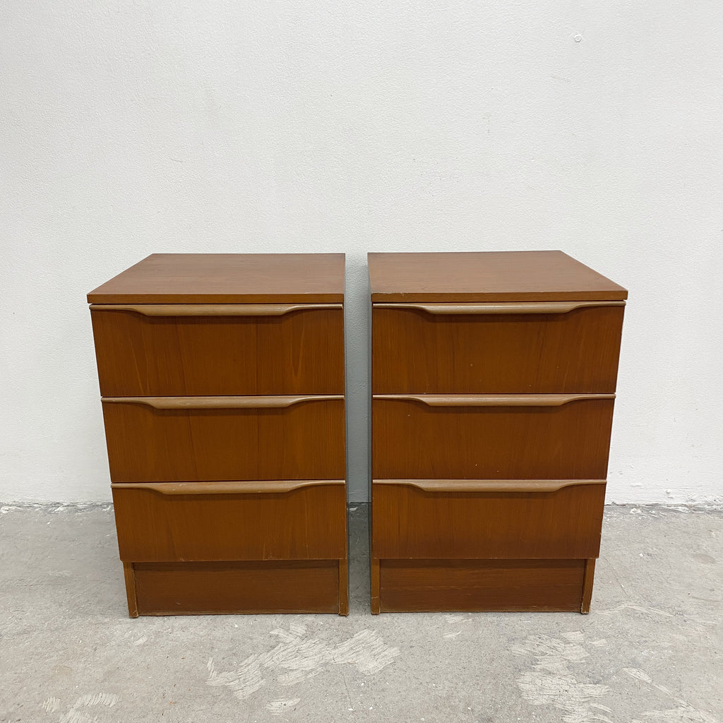 Pair Of Mid Century Macrob Bedside Chest Of Drawers