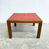 Pair Of Mid Century Meranti And Red Tile Top Side Tables C1970s