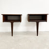 Pair Of Mid Century Modern Teak Floating Bedside Tables By Younger
