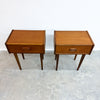 Pair Of Mid Century Parker Nordic Teak Bedside Tables