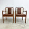 Pair Of Mid Century Parker T-Back Model 89 Carver Dining Chairs
