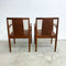 Pair Of Mid Century Parker T-Back Model 89 Carver Dining Chairs