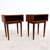 Pair Of Mid Century Parker Teak Bedside Tables - Restored