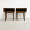 Pair Of Mid Century Parker Teak Bedside Tables - Restored